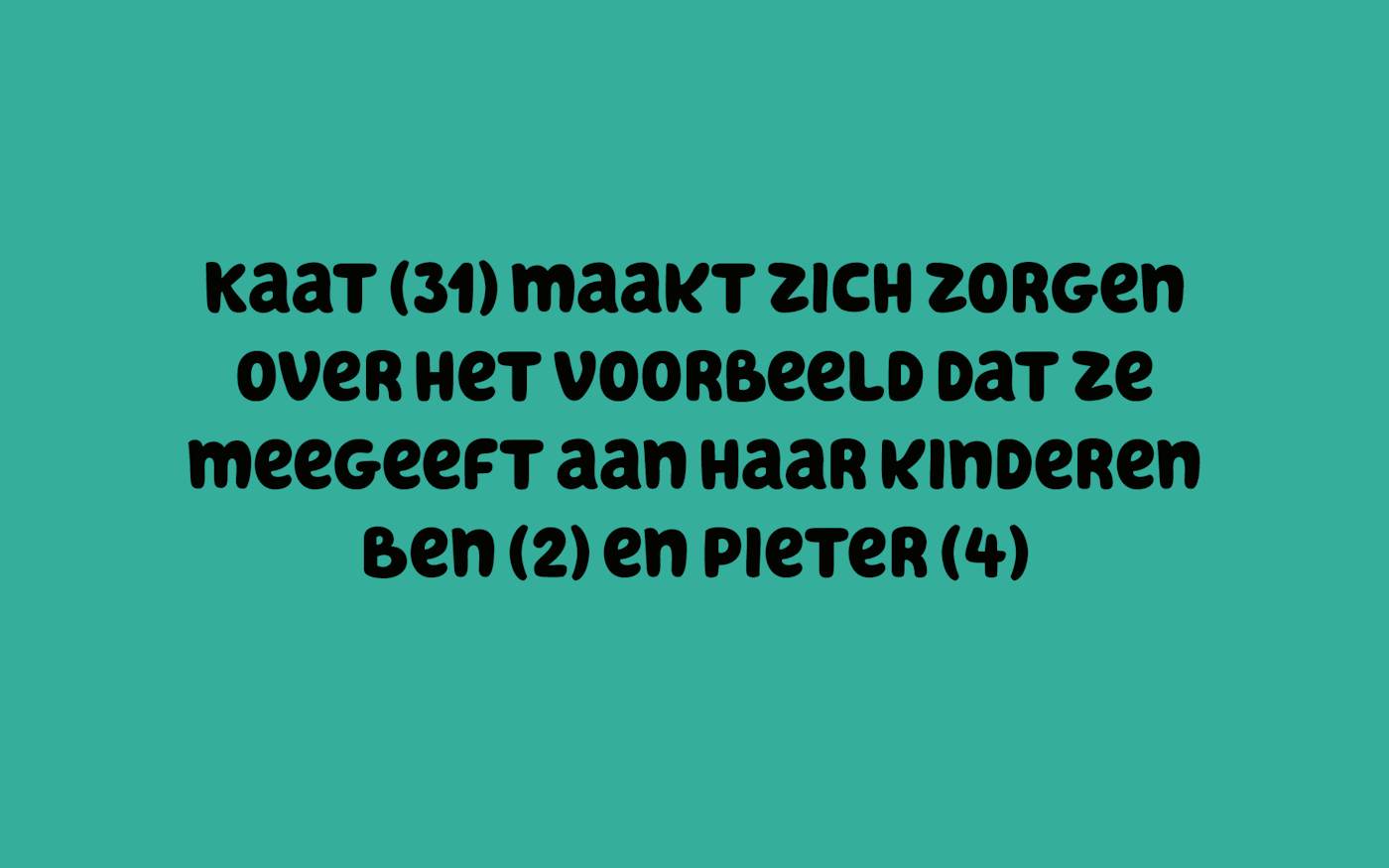 Getuigenis voorbeeldrol