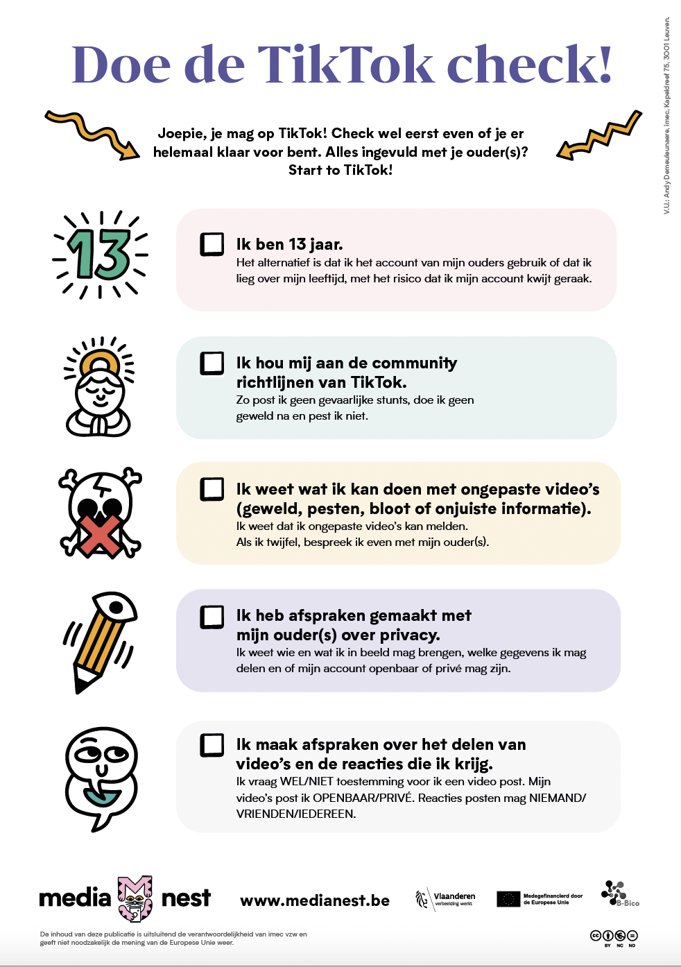 TikTok Checklist